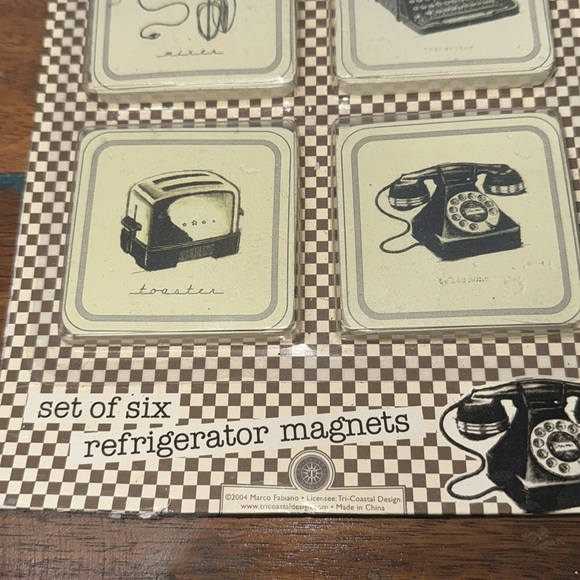 6 Refrigerator magnets, retro theme - Picture 3 of 4